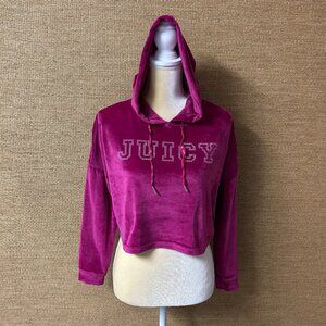 Juicy Couture Sleepwear Hoodie Womens Medium Pink Velour